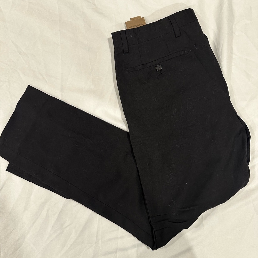Burberry Black Dress Pants Elegant Straight Cut